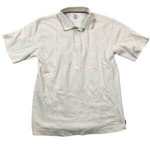 Patagonia Mens Pique Vitaliti Polo Shirt XS Neutral Beige